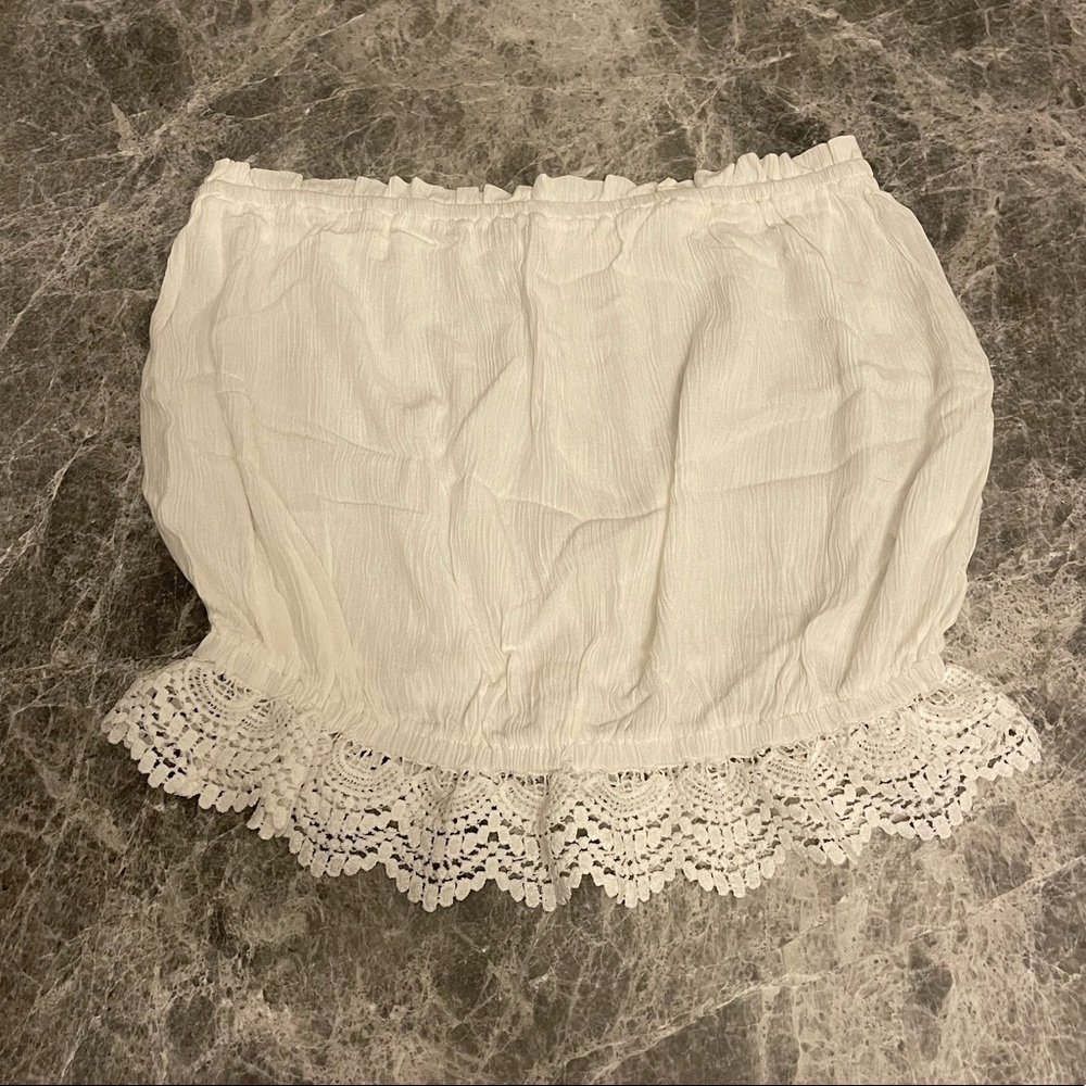 White shirt Strapless